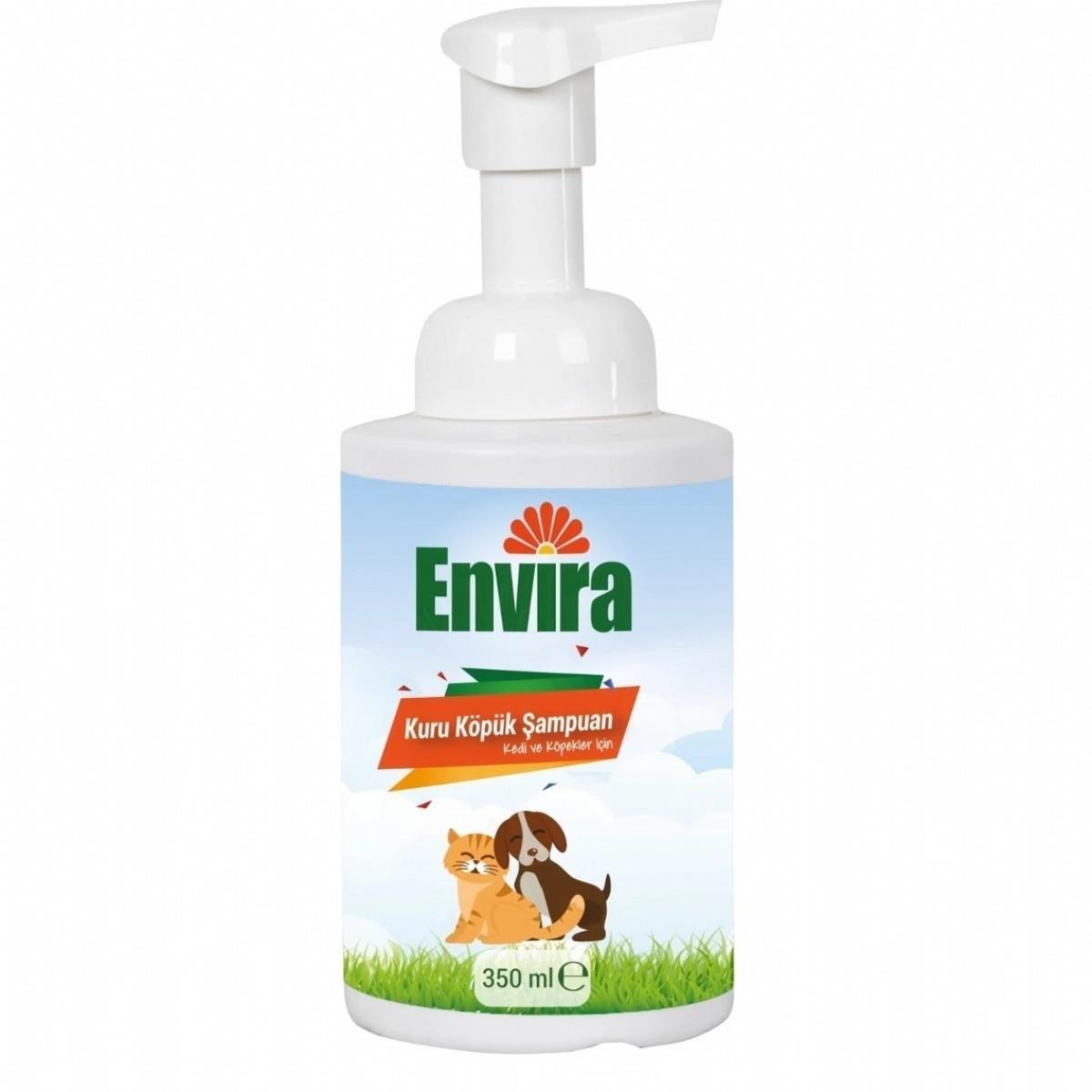 ENVİRA KEDİ VE KÖPEKLER İÇİN ÖZEL KURU ŞAMPUAN 350 ml